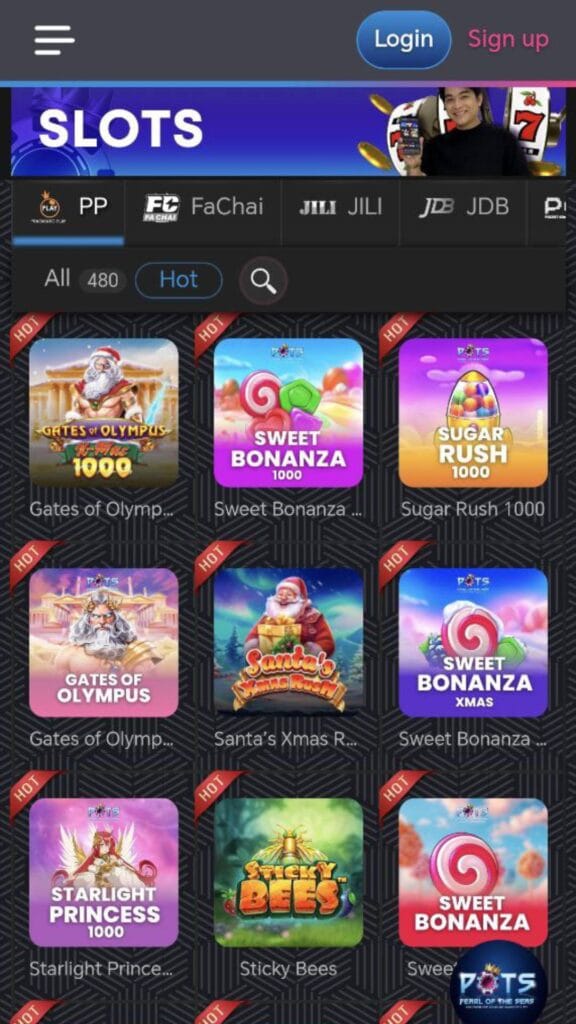 POTS888 APP Game List